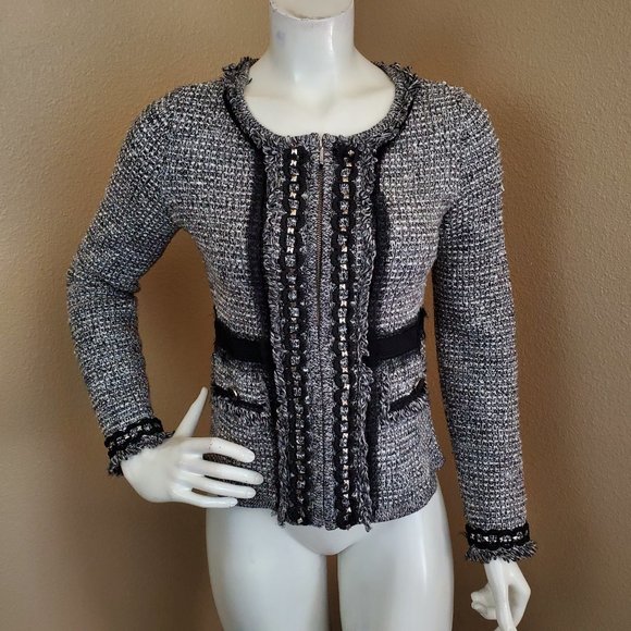 white house black market tweed jacket